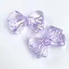 Contas Transparentes Coloridas com Furo Reto de Laço UV Acessórios de Cabelo DIY Penduricalho para Bolsa Corrente de Celular Acessórios de Joia Material