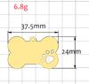 Venta caliente transfronteriza colgante de placa de identificación para perro de acero inoxidable hueco colgante de metal para collar de mascota regalo grabado láser