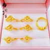 Anéis Florais Banhados a Ouro Estilo Antigo em Alta no Tiktok, Vários Designs, Design de Nicho Banhado a Ouro Cobre, Anéis Versáteis da Moda Atacado