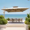 Sombrilla de exterior para patio de villa, balcón, impermeable y a prueba de sol, para uso doméstico y comercial, sombrilla romana de doble dosel para exteriores, venta al por mayor