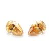 Piedra Suelta de Moissanita Irregular en Forma de Pera Color Amarillo Champán, Cara de Anillo de Moissanita Irregular en Forma de Pera Color Champán, Piedra de Silicio de Carbono Sintético