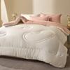 Colcha Sencilla de Color Sólido para Todas las Estaciones para Dormitorio del Hogar, Colcha Engrosada para Primavera y Otoño para Dormitorio de Estudiante, Núcleo de Colcha Doble, Colcha Perezosa Todo en Uno