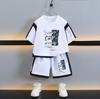 7351 Traje de verano elegante para niños ropa infantil coreana para bebé traje de dos piezas deportivo de moda de verano