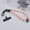 Lanyard unisex de poliéster para teléfono móvil, anti-pérdida, anti-caída, correa de muñeca, color tejido, parche multifunción, lanyard corto
