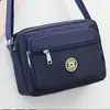 Bolsa de Lona de Grande Capacidade Leve Impermeável Bolsa para Mãe de Meia-Idade e Idosa Bolsa de Ombro Transversal de Tecido Oxford de Nylon Estampada Bolsa Feminina