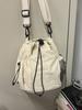 Bolsos Pequeños de Moda para Mujer en Comercio Exterior, Otoño e Invierno 2025 Nuevos Bolsos Cruzados de Cordón de Nicho, Bolsos Tipo Cubo Estilo Coreano