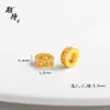 Colar Estrela de Origami com Diamante Inlaid Dourado Areia Atacado, Design de Luxo Leve de Nicho, Corrente de Suéter Versátil com Corda Trançada Estrela e Lua para Mulheres