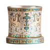 Juego de Té Plateado de Plata de Ley 999 de Fábrica Taza de Té de Cerámica Taza de Transferencia de Grano Xiang de Dunhuang Taza de Cata de Té Taza de Maestro de Lujo Ligero Individual