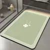 Alfombrilla absorbente para baño con diatomeas suaves, antideslizante, de secado rápido, para puerta de inodoro y hogar