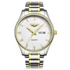 Relógio Guanqin B4 Marca Estudante Calendário Duplo À Prova D'água Pulseira de Aço Relógio de Quartzo Luminoso Relógio Masculino Gq11006