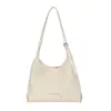 Bolsa tote de couro macio com padrão trançado, design nicho coreano, para mãe e filha, bolsa de ombro e axila casual de grande capacidade, estilo preguiçoso, para mulheres