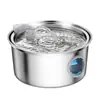 Dispensador de Agua para Mascotas de 3.2L Acero Inoxidable Comedero de Agua para Gatos Circulación Automática de Agua Dispensador Redondo Más Vendido en Amazon