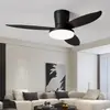 Luz de ventilador de teto best-seller transfronteiriça estilo nórdico para quarto, sala de jantar e armário; luz de ventilador de teto simples