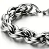 2026 Nuevo Estilo Europeo y Americano Cadena Retorcida de Acero Inoxidable y Acero de Titanio para Hombres y Mujeres, Collar Retorcido Simple y Único, Cadena Gruesa