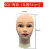 Cabeça de Manequim Masculina com Grande Circunferência da Cabeça, Suporte para Perucas de Cosplay, Para Estilizar e Aparar, Cabeça Lisa, Manequim Unisex no Atacado