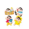 Amuletos grandes de resina de dibujos animados Crayon Shin-chan hechos a mano para accesorios DIY para botellas de agua, pinzas para el cabello, imanes para refrigerador, accesorios para el cabello y llaveros