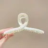 Pinza para el pelo grande y moderna para mujer, elegante y sofisticada, pinza para el pelo exquisita, pinza de tiburón simple para primavera-verano