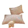 Lindo juego de ropa de cama de franela de algodón con cachorros, juego de cuatro piezas para otoño e invierno, funda de edredón engrosada, juego de tres piezas para cama individual con sábana bajera