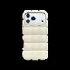 Funda de color sólido para teléfono 17promax tipo gofre de huevo, funda protectora creativa 16pro linda y elegante