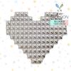 Mecrla 55 pulgadas Cuadrado Forma de Corazón Globos de Papel de Aluminio Decorativos Fondo de Pared para Fiesta de Vacaciones Cumpleaños Boda Decoración