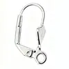Pendientes Populares Transfronterizos, Clips para Orejas Redondos Lisos Simples con Grabado 925, Clips para Orejas de Cobre Estilo Francés, Joyería Hecha a Mano para DIY