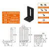 Conector de Soporte de Estante de Perfil de Aluminio 20/30/40 Perfil de Soporte de Marco Lado Exterior Tablero de Escritorio Tablero de Madera Pieza de Fijación