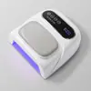Lámpara recargable para decoración de uñas con decoración de diamantes de imitación, luz UV inalámbrica de secado rápido, secador de uñas UV, lámpara de curado