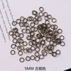 Materiais e acessórios para joias artesanais DIY: argolas abertas, argolas de ligação abertas, argolas de ferro, argolas redondas pequenas, argolas de conexão, argolas de cortina, fivelas.