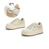 Tênis Brancos de Couro Genuíno para Mulheres, Novo Lançamento Primavera 2026, Tênis Versátil Vintage, Sapatos Esportivos Casuais Desgastados Que São Confortáveis e Não Cansam para Mulheres