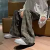 Pantalones a cuadros para hombre de primavera y otoño, estilo británico, corte recto, fluidos, marca trendy de Instagram, estilo Hong Kong, moda japonesa, casual, retro, pantalones de corte holgado
