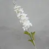 Delphinium flocado flor artificial flor de seda flor falsa jacinto grande andorinha flor de estrada de casamento fábrica violeta