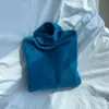 Suéter de Punto Versátil Cuello Alto Estilo Dopamina para Mujer Otoño e Invierno 2026 Top Básico de Manga Larga