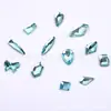 Nuevos Accesorios de Diamante para Manicura Libro Rojo Pequeño Diamante Azul Lago Claro Diamante con Textura Láser de Verano Forma Plana
