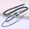 Áspero Handmade Woven DIY Woven Colar Corda Guofeng Gem Antigo Jade Hetian Jade Pingente Cordão