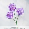 Hortênsia Colorida de 3 Cabeças em Galho Único, Hortênsia em Galho Único, Novo Estilo Flores Artificiais para Decoração de Buquê de Tema de Parede de Flores para Casamento, Área de Boas-Vindas