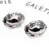 Pendientes ovalados sencillos de oro blanco y cobre chapados en oro, pendientes colgantes en forma de abanico, pendientes de estilo moderno, joyería