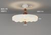 Lámpara de Techo para Dormitorio de Espectro Completo Estilo Crema Lámpara Medieval para Dormitorio Principal Lámpara de Cristal Retro Francesa Lámpara de Habitación Estudio Medio Candelabro