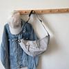 Bolsa Casual de Personalidad Estilo Nuevo 2026 Transfronteriza para Estudiantes para Mujer, Bolso Tipo Dumpling Tendencia Estilo Coreano, Bolso Cruzado de Gran Capacidad