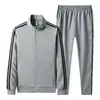 Trajes Deportivos Casuales para Hombres y Mujeres, Trajes Deportivos Casuales Estilo Pareja, Conjunto de Dos Piezas de Cárdigan para Hombre con Cuello Alto, Corte Holgado