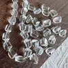 Cuentas de Cristal de Vidrio Blanco de Oriente Medio para Joyería DIY Importadas, Cuentas Sueltas de Forma Irregular, Transparentes como Cubitos de Hielo