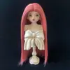 Peruca para Boneca BJD 346 Pontos Cabelo para Boneca BJD para Boneca Menina Urso, Cabelo Longo Liso Sedoso Macio Repartido ao Meio, Atacado do Fabricante