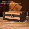 Caixa de Armazenamento de Mesa de Madeira Estilo Chinês Personalizada Caixa para Embalagem de Joias Caixa de Madeira de Cor Contrastante Adereço para Filmagem e Televisão