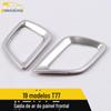 Adequado para 19 T77 painel frontal saída de ar anel brilhante T77 frente ar condicionado saída de ar moldura decorativa adesivos decorativos