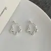 Pendientes de Estrella de Cinco Puntas de Diseño de Nicho, Pinzas para Orejas de Disco de Espiral para Mosquitos, Geniales, de Alta Gama, Versátiles, Pendientes Personalizados, Pendientes para Mujer