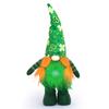St. Decoração do Dia de Patrick Boneca Rudolph com Boneca Sem Rosto Leve Layout do Local Adereços Decoração de Janela
