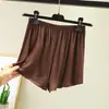 Shorts de Verão para Mulheres, Shorts Casuais Esportivos de Modal para Praia, Fitness Estudante Finos de Cintura Alta Três Quartos para Dormir, de Perna Larga
