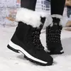 Botas de Algodón Populares de Talla Grande Transfronterizas Gaobang Botas de Nieve Cálidas de Invierno Moda para Niñas Zapatos de Algodón Gaobang 35-42
