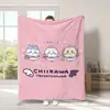 Manta Periférica Chiikawa Jiikawa Transfronteriza Manta de Franela Rosa Linda Manta para Siesta con Aire Acondicionado