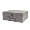 Caja de Almacenamiento Portátil de Cuero en Stock, Caja de Almacenamiento Universal para Artículos, Hecha a Medida de Fábrica con Patrón Impreso en el Interior, Caja de Regalo