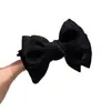 Celebridad de internet nuevo pasador de lazo negro parte trasera de la cabeza cuchara verano tocado clip superior pasador de lazo grande cuerda para el cabello accesorios para el cabello